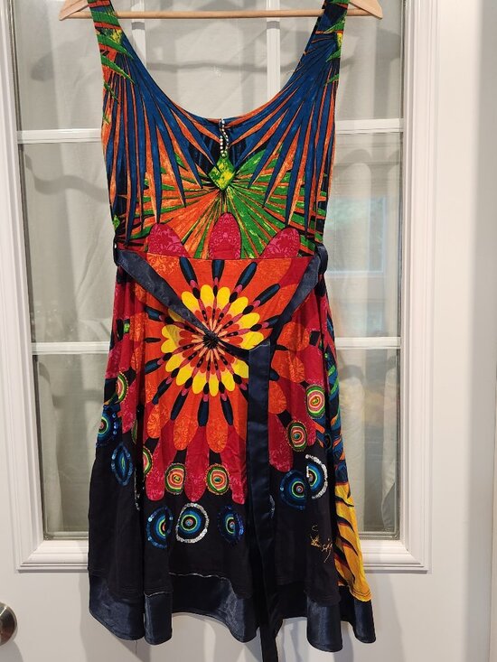 Desigual Dresses & Skirts - Desigual Colorful Sunburst Print Mini Dress
